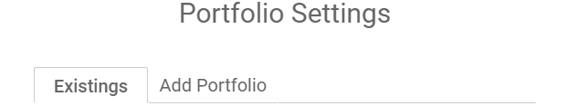 Edit existing portfolios or create new ones in Pro Stock Tracker using the "Existing" and "Add Portfolio" tabs